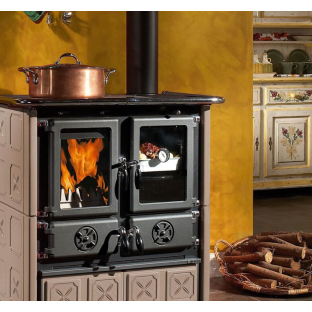 Отопительно варочная печь La Nordica Rosetta Maiolica