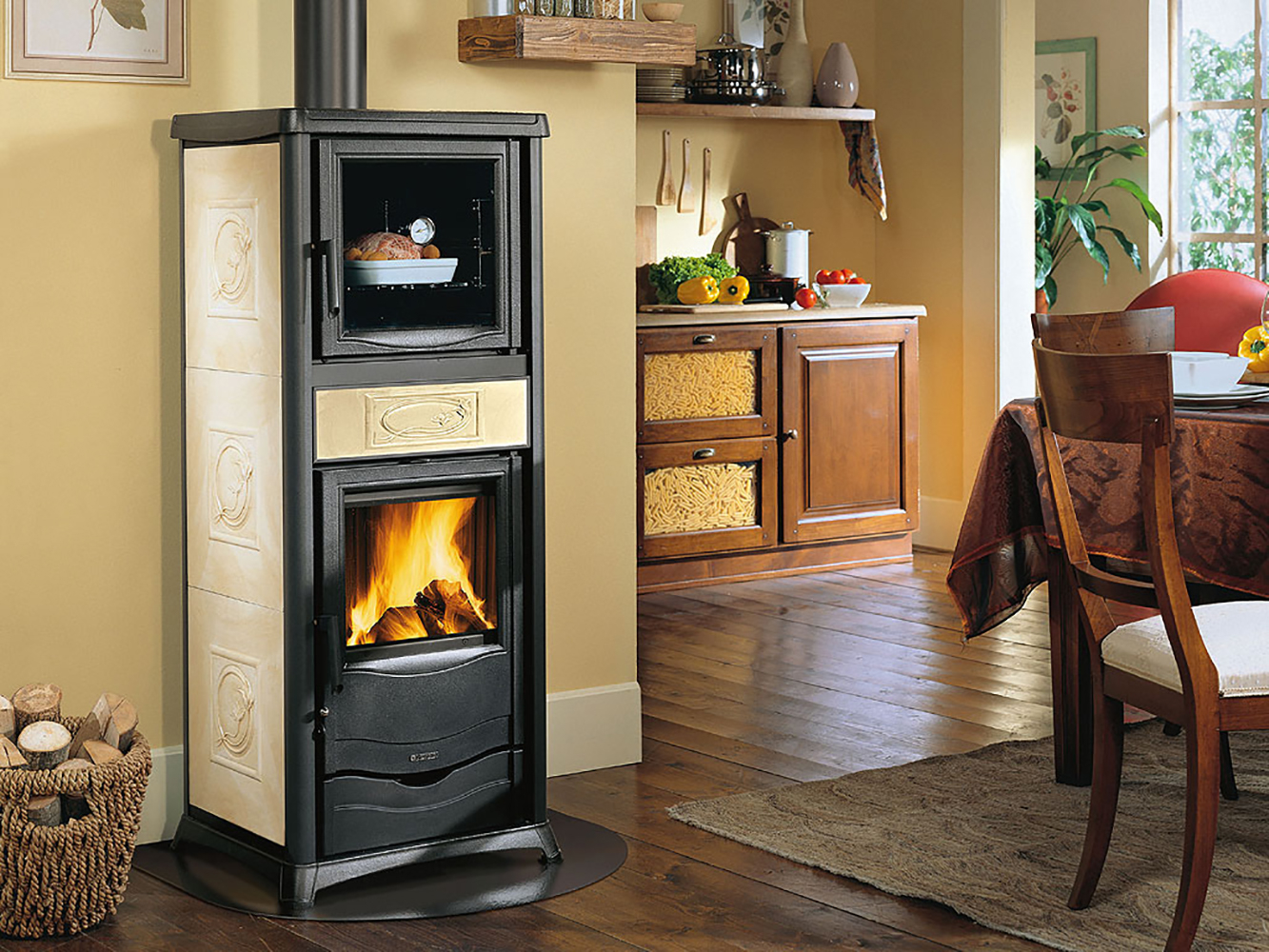 Отопительно варочная печь La Nordica TermoRossella Plus Forno D.S.A