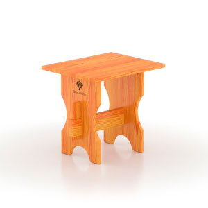 Лавка для бани, сауны BentWood (0,5х0,4хh0,47) лиственница натуральная
