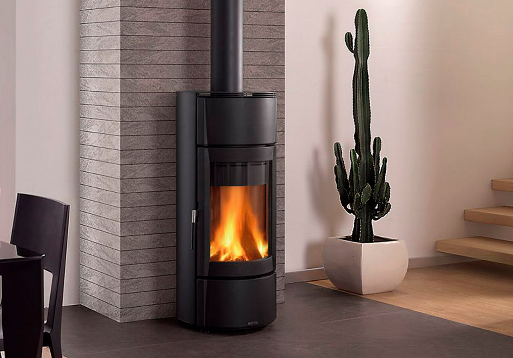 Печь-камин La Nordica Fortuna Steel Nero Antracite