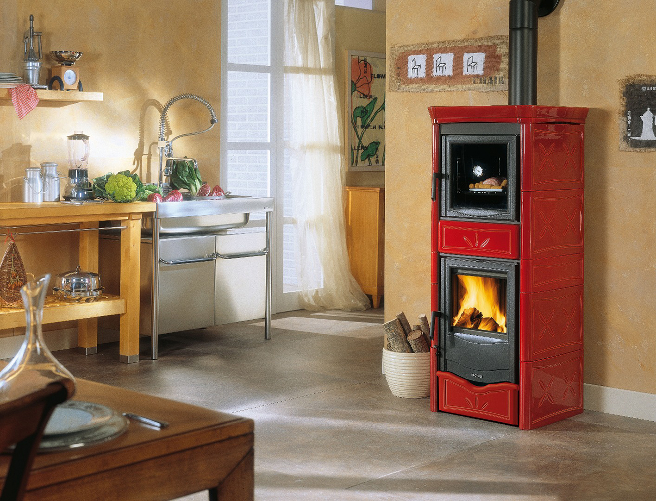 Отопительно-варочная печь La Nordica Nicoletta Forno