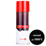 Краска аэрозольная, термостойкая, цвет черный Elcon 1000+, 0,27 кг.