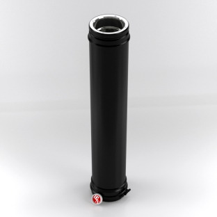 Злемент трубы Schiedel Permeter H1000 мм. D130 PM25 (Черный)