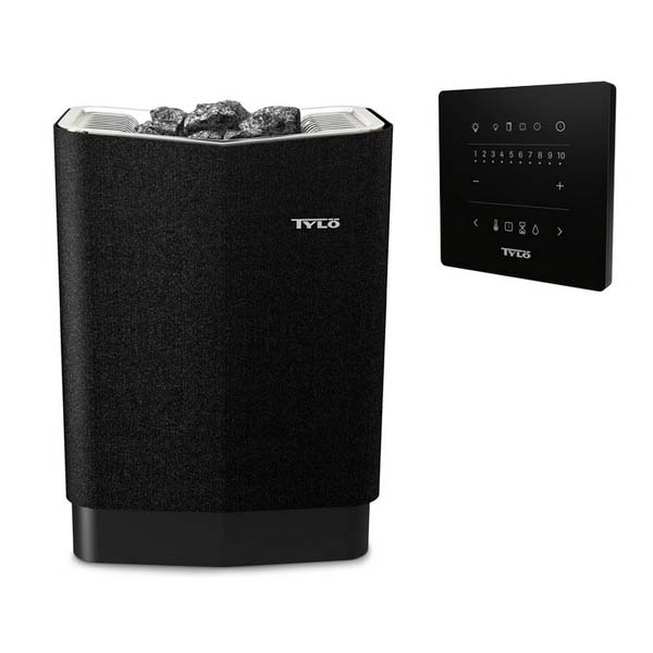 Печь Tylo Sence Pure 8 (61001346), черная, блок управления в комплекте