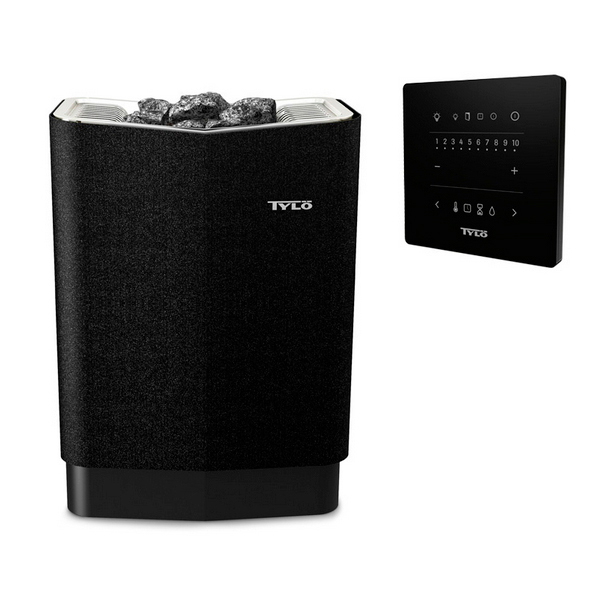 Печь Tylo Sence Pure 6 (61001344), черная, блок управления в комплекте
