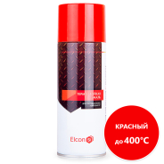 Краска аэрозольная, термостойкая Elcon, цвет красный, 0,27 кг., 400+