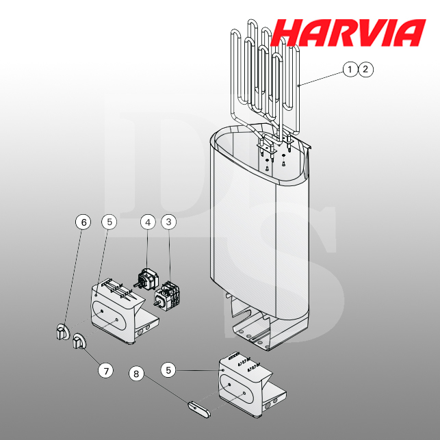 Печь для сауны, бани Harvia Delta D-23 Steel