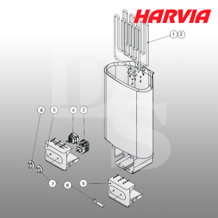 Печь для сауны, бани Harvia Delta D-36 Steel