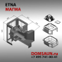 Дровяная печь для бани Этна Магма 18 (ДТ-4С)