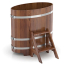 Купель из лиственницы в баню, сауну BentWood (0,59х1,06хh=1,0) морёная Bentwood