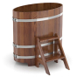 Купель из лиственницы в баню, сауну BentWood (0,59х1,06хh=1,0) морёная Bentwood