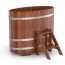 Купель из лиственницы в баню, сауну BentWood (0,69х1,31хh=1,0) мореная