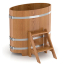 Купель из дуба в баню, сауну BentWood (0,59х1,06хh=1,0) натуральная Bentwood