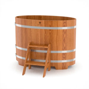 Купель из дуба в баню, сауну BentWood (0,69х1,31хh=1,0) натуральная