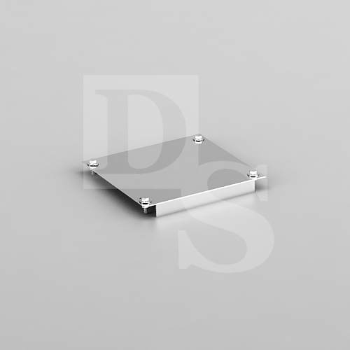 Площадка монтажная плоская НМП D220, S=1,0 mm. Балтвент (Элемент дымоходной системы, для печей, каминов)