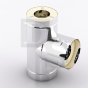 Тройник двухконтурный НУТ87, D110/210, S=1/0,6 mm. Балтвент (Элемент дымоходной системы, для печей, каминов)