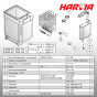 Печь для сауны Harvia Senator Combi T-7C
