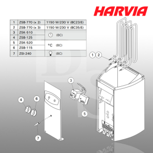 Электрическая печь Harvia Vega Compact BC23 Steel